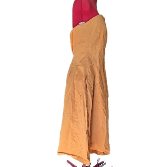 Eva Mendes by NY&Company, Size 12, Orange Strapless Dress - Picture 6 of 10